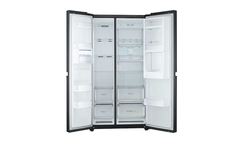 LG Kulkas Side by Side Door-in-Door™ - Luminous Black Glass, GC-M247UGBV