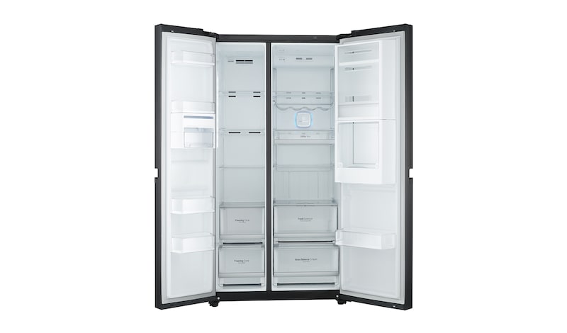 LG Kulkas Side by Side Door-in-Door™ - Luminous Black Glass, GC-M247UGBV