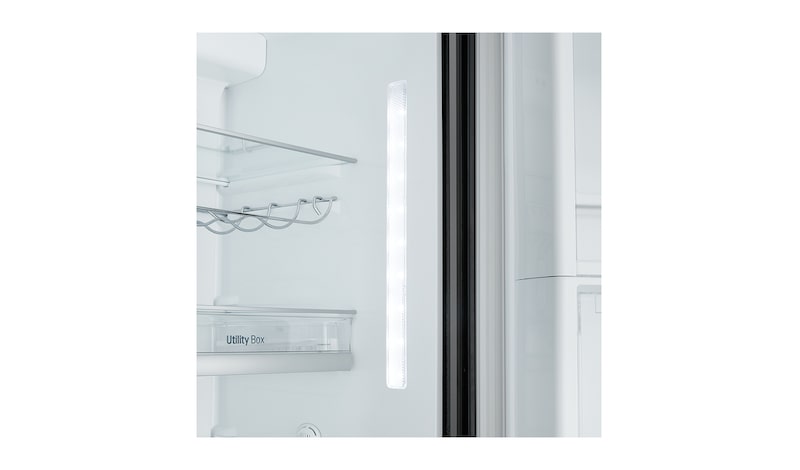 LG Kulkas Side by Side Door-in-Door™ - Luminous Black Glass, GC-M247UGBV