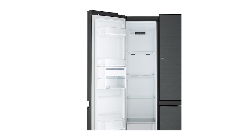 LG Kulkas Side by Side Door-in-Door™ - Luminous Black Glass, GC-M247UGBV