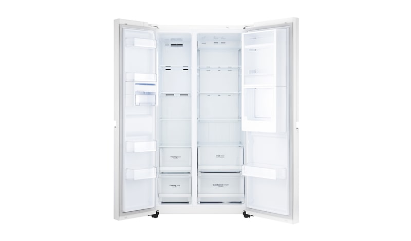 LG Kulkas Side by Side Door-in-Door™ - Aria White Glass, GC-M247UGUV