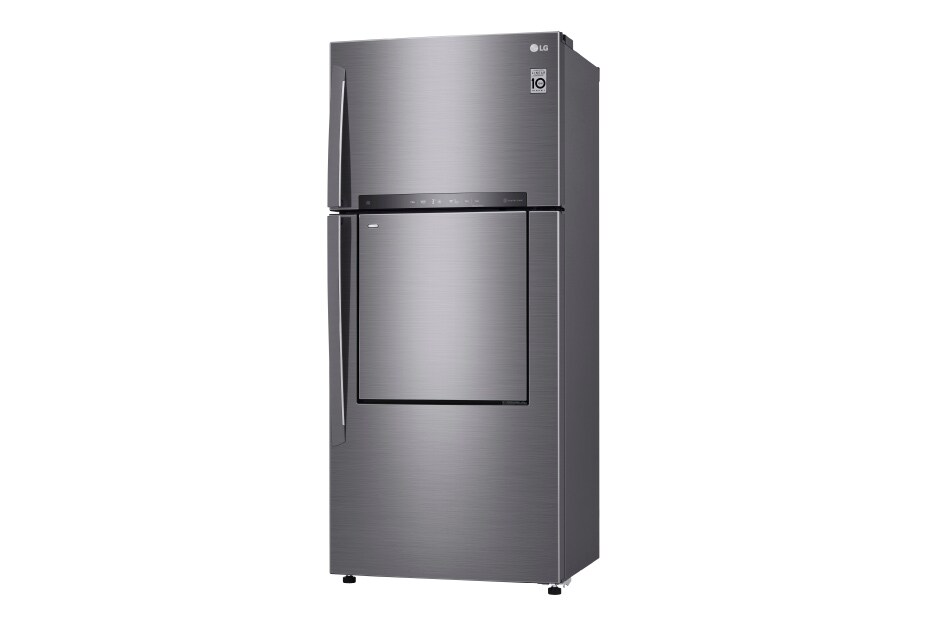 LG Kulkas 2 Pintu 549L gross / 512L nett Door-in-Door™ Inverter Linear Compressor, ThinQ™ dengan WiFi - Platinum, GN-A702HLHU
