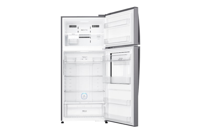 LG Kulkas 2 Pintu 549L gross / 512L nett Door-in-Door™ Inverter Linear Compressor, ThinQ™ dengan WiFi - Platinum, GN-A702HLHU