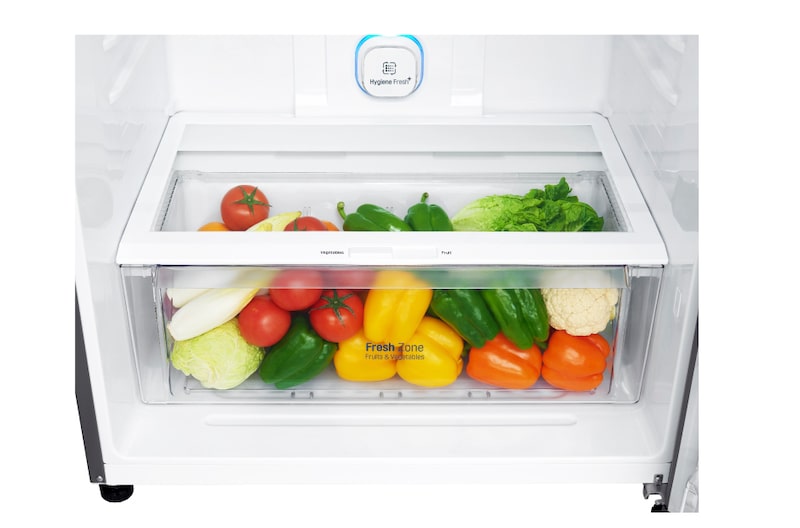 LG Kulkas 2 Pintu 549L gross / 512L nett Door-in-Door™ Inverter Linear Compressor, ThinQ™ dengan WiFi - Platinum, GN-A702HLHU