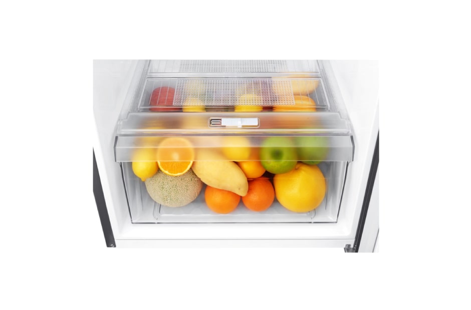LG Kulkas 2 Pintu 225L gross / 209L nett Smart Inverter Compressor dan Moist Balance Crisper™ - Dark Graphite Steel, GN-B200SQBB