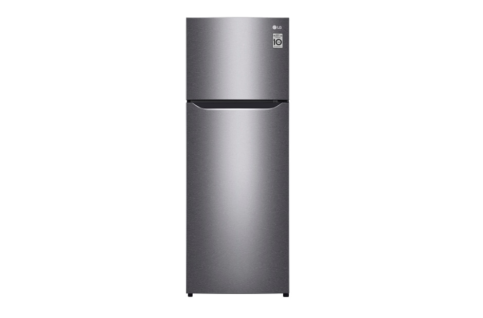 Kulkas 2 Pintu 225L gross / 209L nett Smart Inverter Compressor dan Moist Balance Crisper™ - Dark Graphite Steel GN-B200SQBB tampak depan