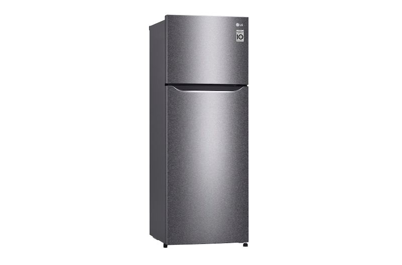 LG Kulkas 2 Pintu 225L gross / 209L nett Smart Inverter Compressor dan Moist Balance Crisper™ - Dark Graphite Steel, GN-B200SQBB