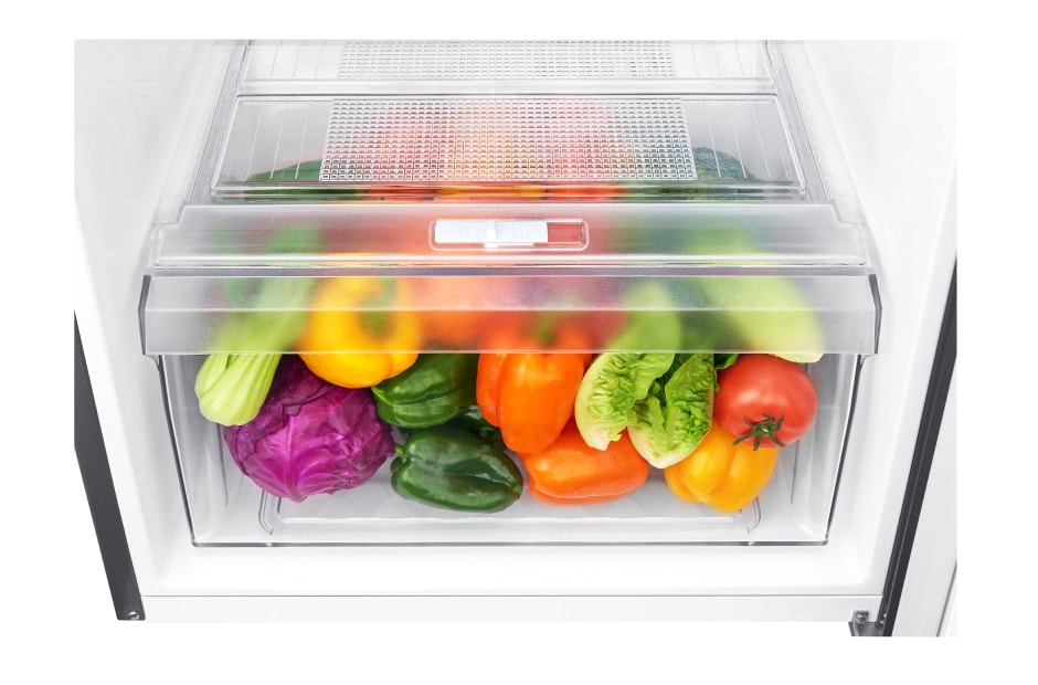 LG Kulkas 2 Pintu 225L gross / 209L nett Smart Inverter Compressor dan Moist Balance Crisper™ - Dark Graphite Steel, GN-B200SQBB