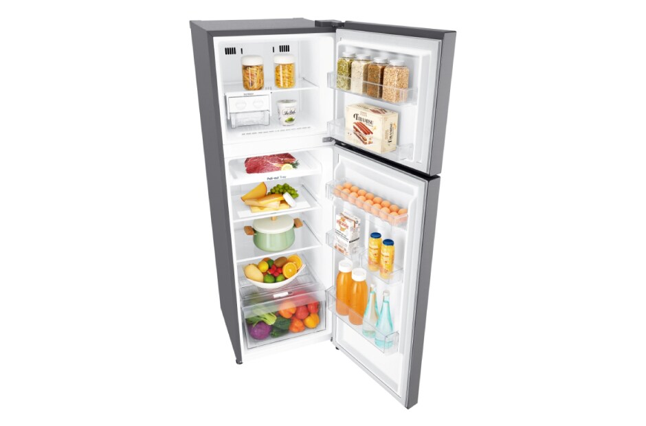 LG Kulkas 2 Pintu 272L gross / 254Lnett Inverter Linear Compressor dan Door Cooling+™, GN-C272SLCN