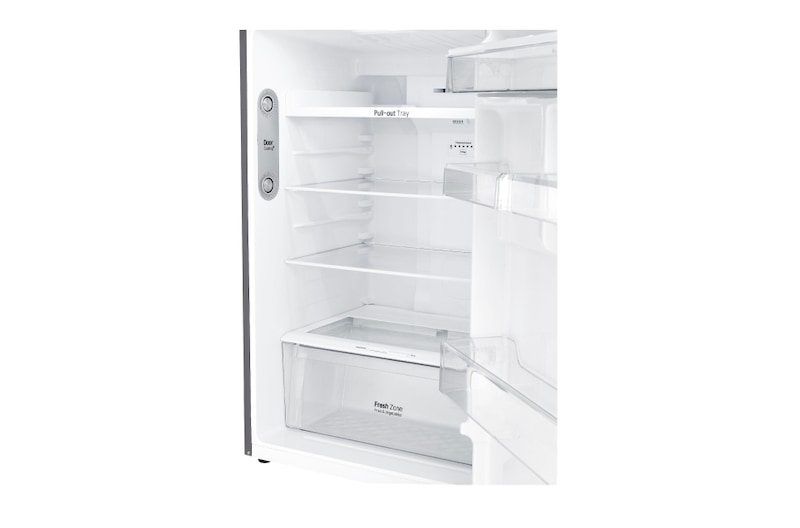 LG Kulkas 2 Pintu 416L gross / 384L nett Inverter Linear Compressor dan Door Cooling+™ - Platinum, GN-C422SLCN
