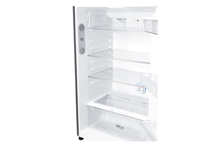 LG Kulkas 2 Pintu 516L gross / 475L nett Inverter Linear Compressor dan Layar LED sentuh, ThinQ™ dengan WiFi - Platinum, GN-H602HLHU