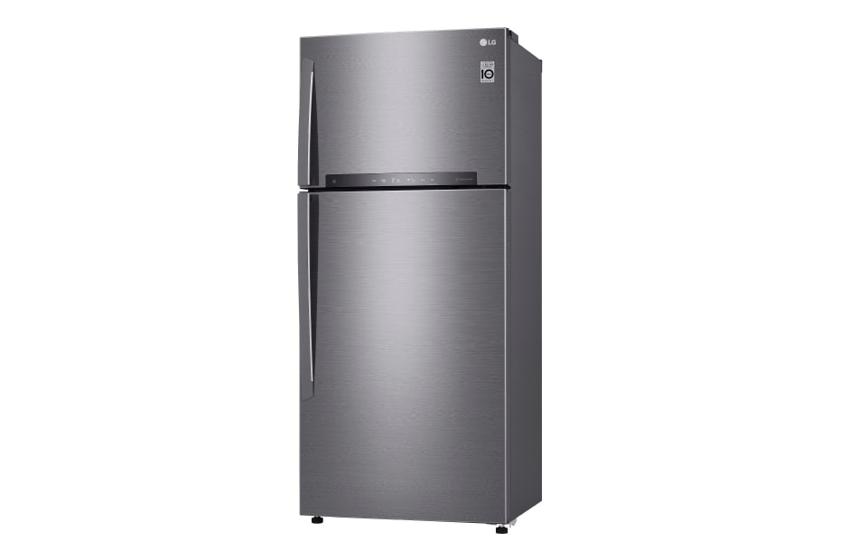 LG Kulkas 2 Pintu 516L gross / 475L nett Inverter Linear Compressor dan Layar LED sentuh, ThinQ™ dengan WiFi - Platinum, GN-H602HLHU