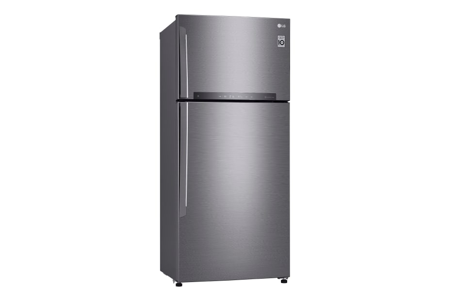 LG Kulkas 2 Pintu 516L gross / 475L nett Inverter Linear Compressor dan Layar LED sentuh, ThinQ™ dengan WiFi - Platinum, GN-H602HLHU