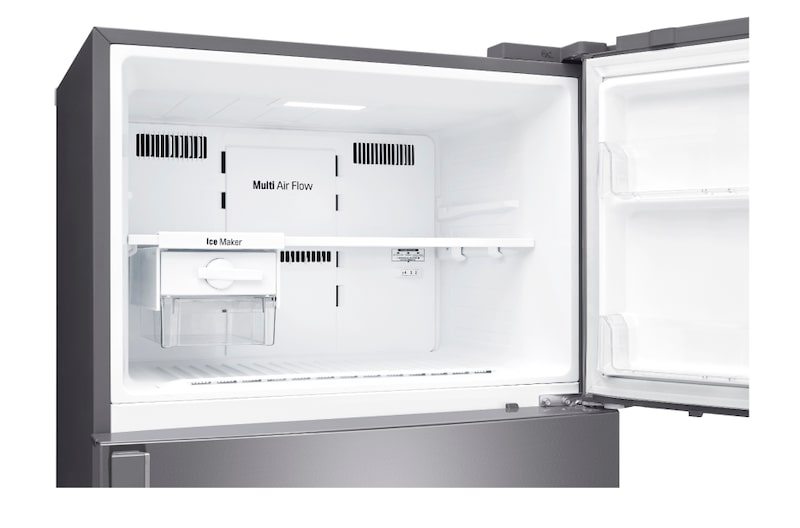 LG Kulkas 2 Pintu 516L gross / 475L nett Inverter Linear Compressor dan Layar LED sentuh, ThinQ™ dengan WiFi - Platinum, GN-H602HLHU