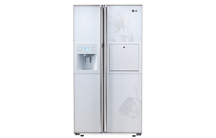 Front view of LG side by side series with Moist BalanceTM Crisper GR-P217LGK