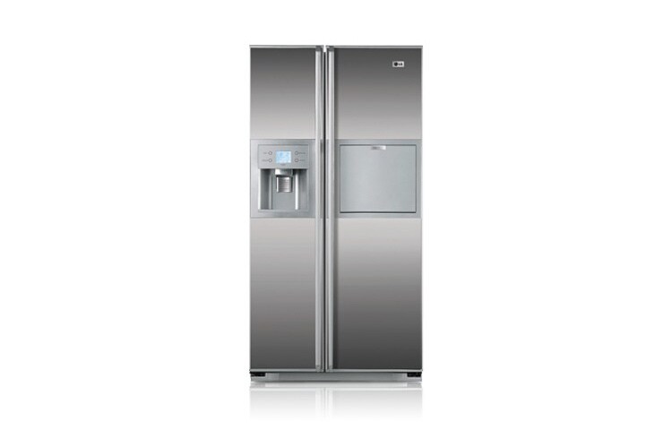 LG Side by side series with Tall Ice &amp; Water Dispenser GR-P227ZGK tampak depan