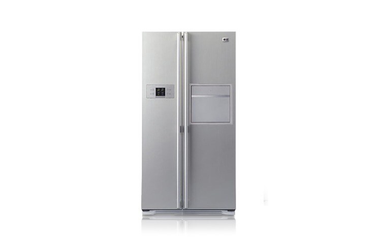 Front view of LG Side by side series with Green LED Controller GR-R207WTC