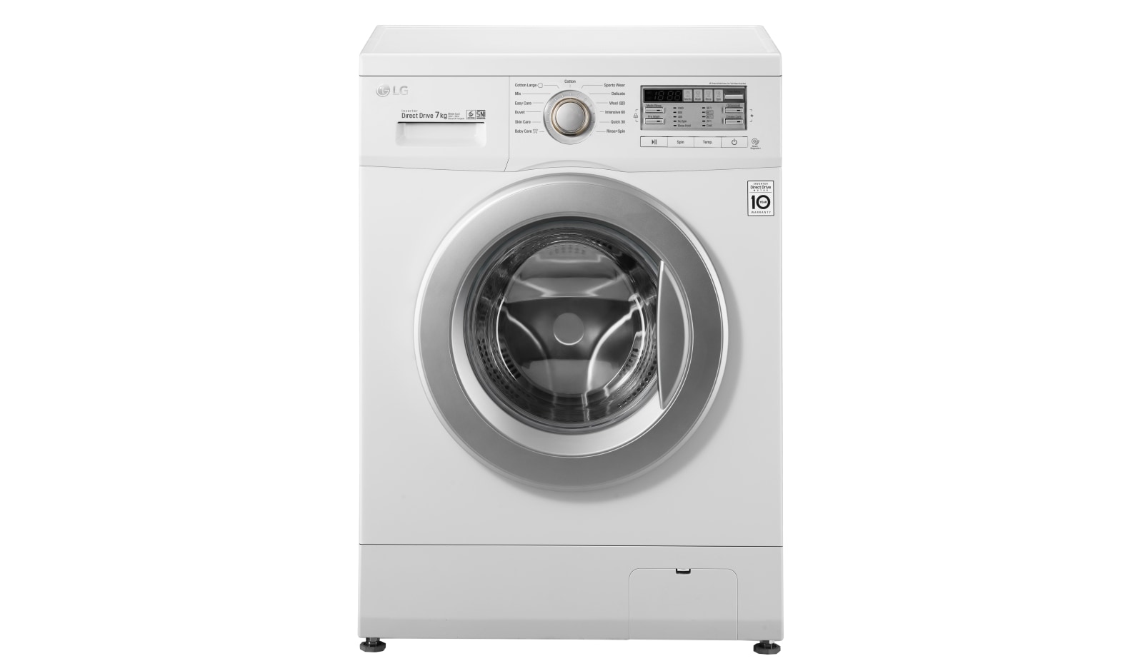 7kg, Front Loading - 6Motion DD Motor F1007NMPW tampak depan
