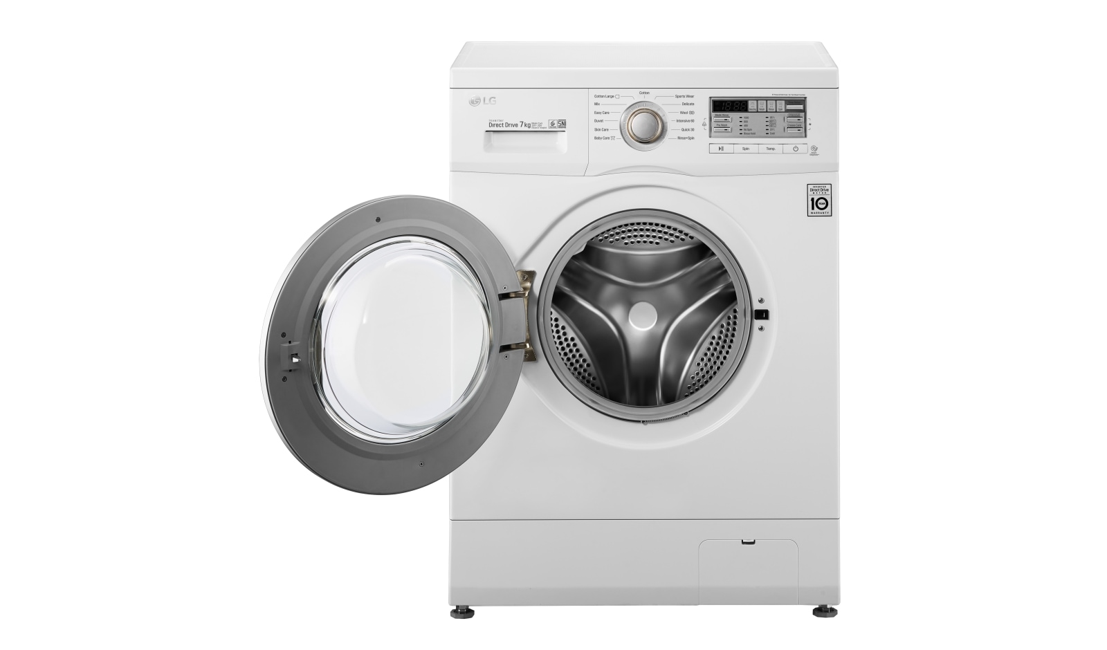 LG 7kg, Front Loading - 6Motion DD Motor, F1007NMPW
