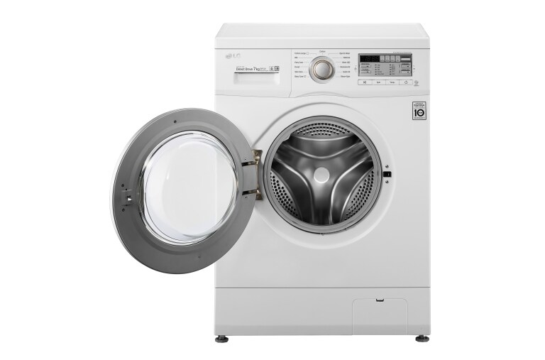 LG 7kg, Front Loading - 6Motion DD Motor, F1007NMPW