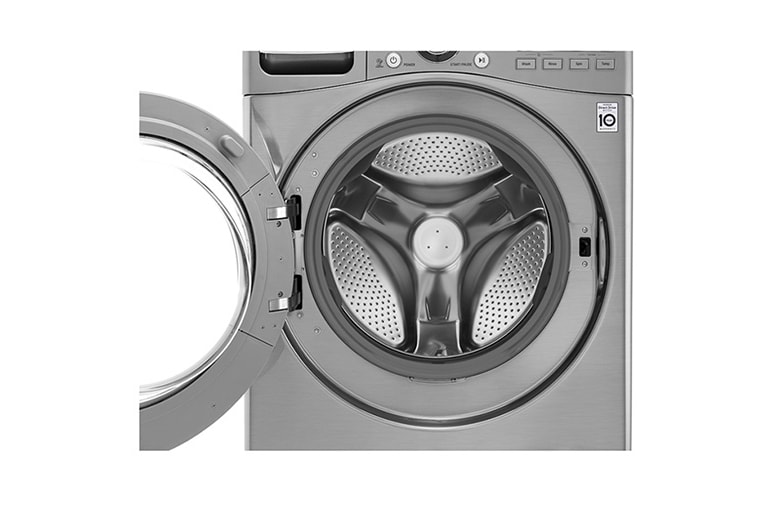 LG Mesin Cuci LG 20kg, Front Loading Kapasitas Besar dengan Steam Cycle - Perak Metalik, F2720SVTV
