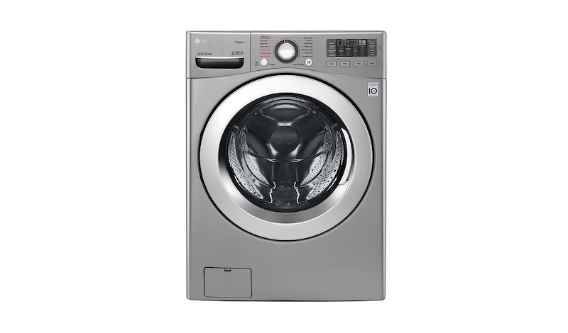 LG Mesin Cuci LG 20kg, Front Loading Kapasitas Besar dengan Steam Cycle - Perak Metalik, F2720SVTV