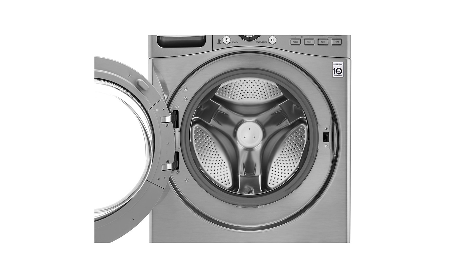 LG Mesin Cuci LG 20kg, Front Loading Kapasitas Besar dengan Steam Cycle - Perak Metalik, F2720SVTV