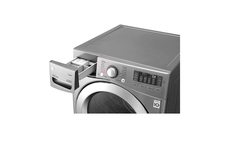 LG Mesin Cuci LG 20kg, Front Loading Kapasitas Besar dengan Steam Cycle - Perak Metalik, F2720SVTV