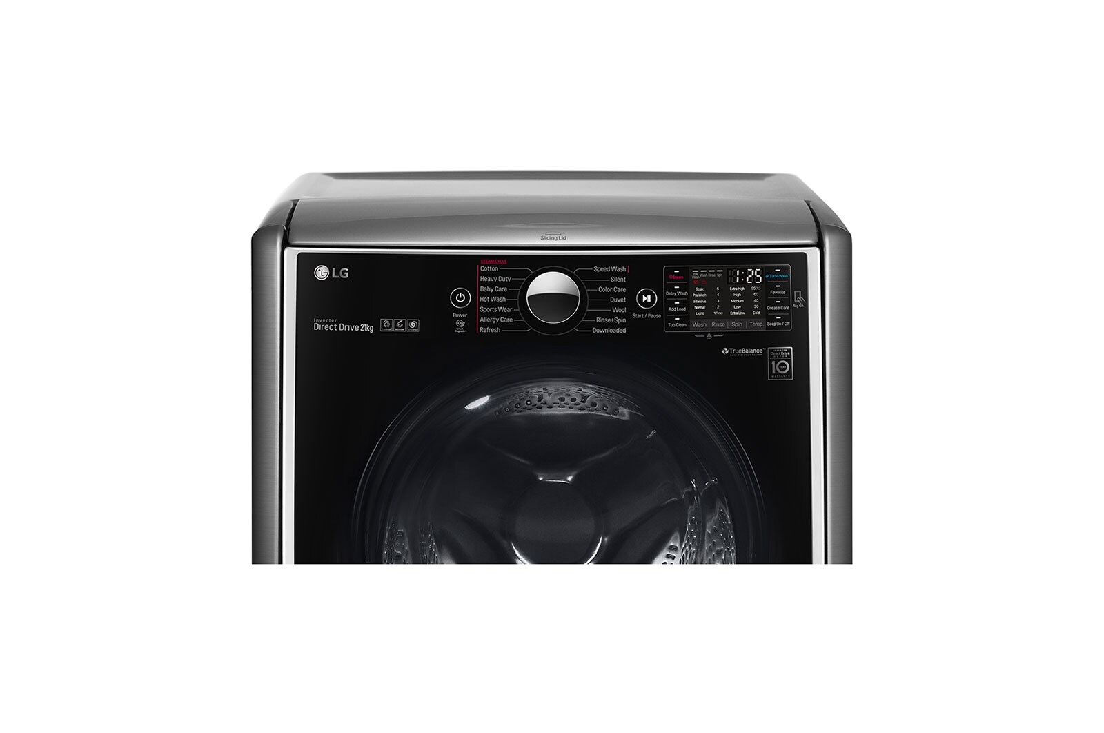 LG Mesin Cuci LG 21kg wash, Front Loading dengan TrueSteam™ & TurboWash™ – ThinQ™ dengan WiFi, F2721STWV1