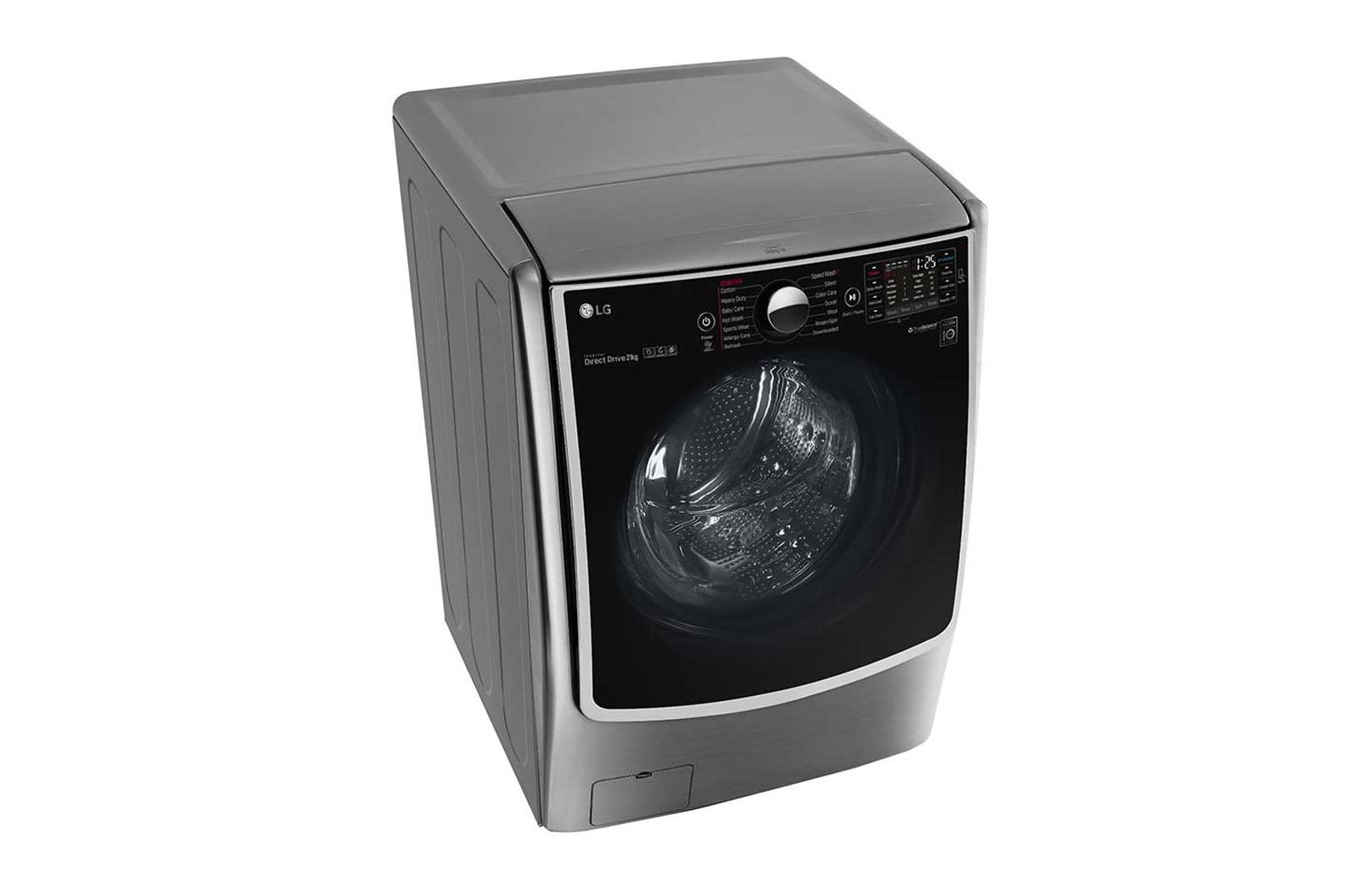 LG Mesin Cuci LG 21kg wash, Front Loading dengan TrueSteam™ & TurboWash™ – ThinQ™ dengan WiFi, F2721STWV1