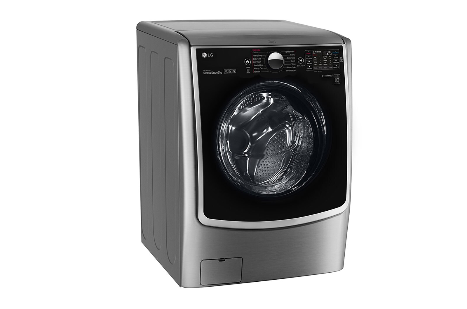 LG Mesin Cuci LG 21kg wash, Front Loading dengan TrueSteam™ & TurboWash™ – ThinQ™ dengan WiFi, F2721STWV1