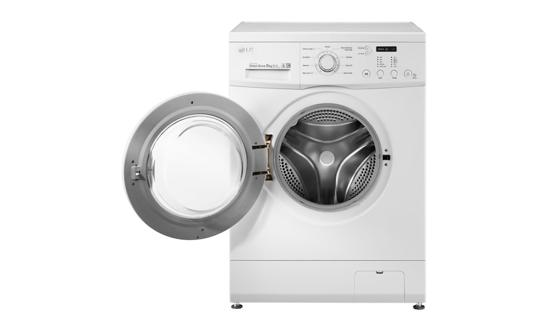 LG Mesin Cuci Front Loading, 8kg – Hemat Listrik dengan Inverter Direct Drive, F8008NMCW