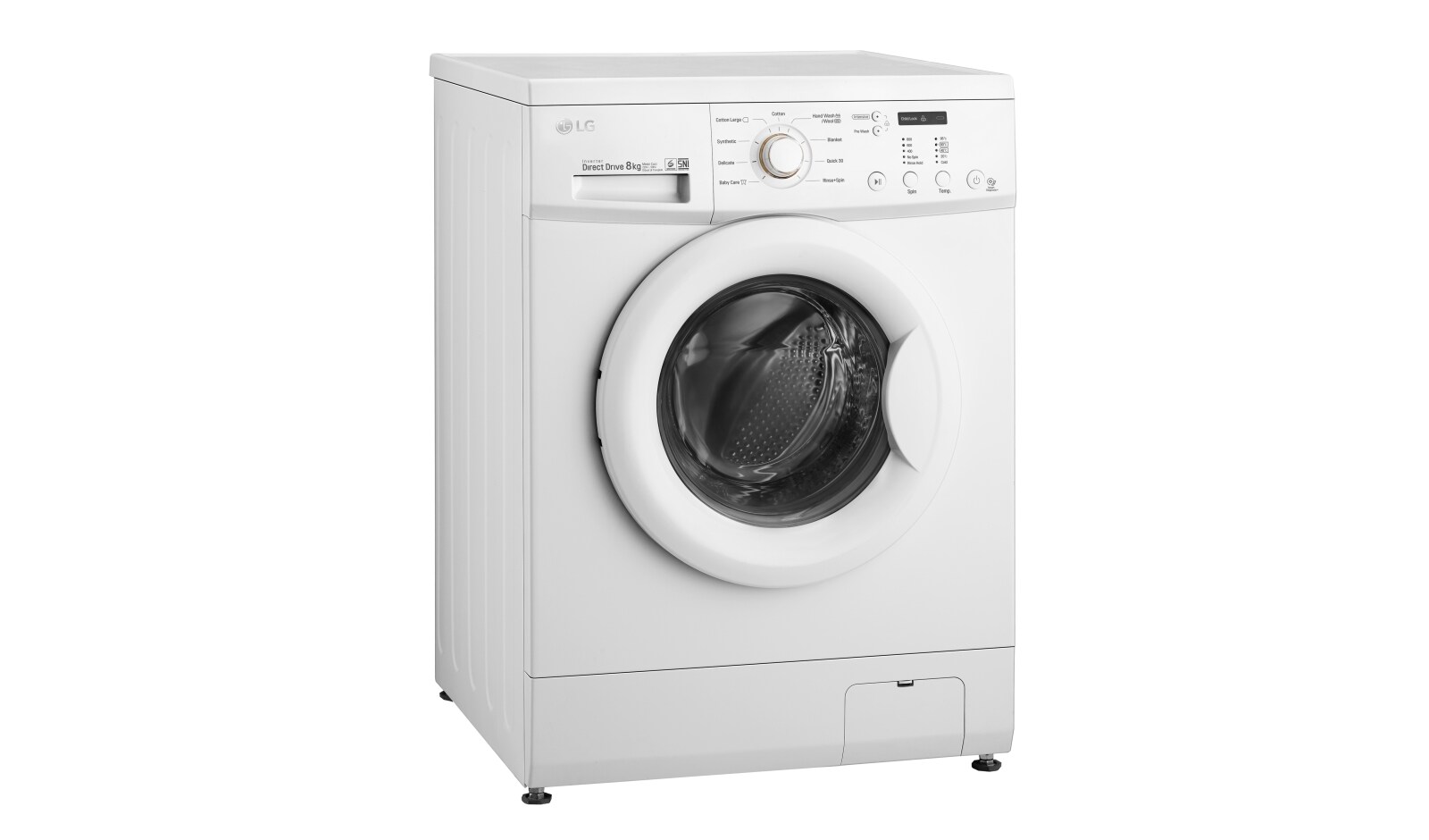 LG Mesin Cuci Front Loading, 8kg – Hemat Listrik dengan Inverter Direct Drive, F8008NMCW