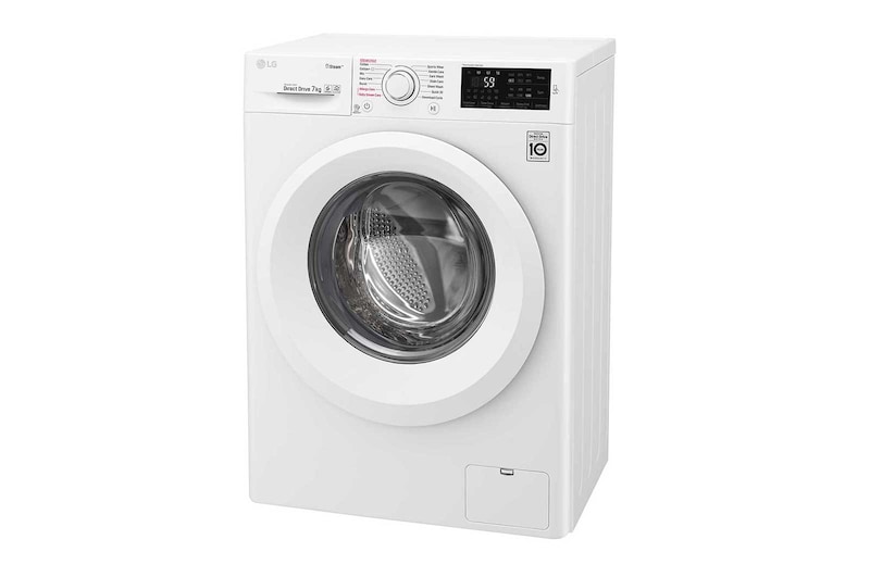 LG Mesin Cuci LG 7kg, Front Loading 6Motion DD dengan Steam - Putih, FC1207S5W