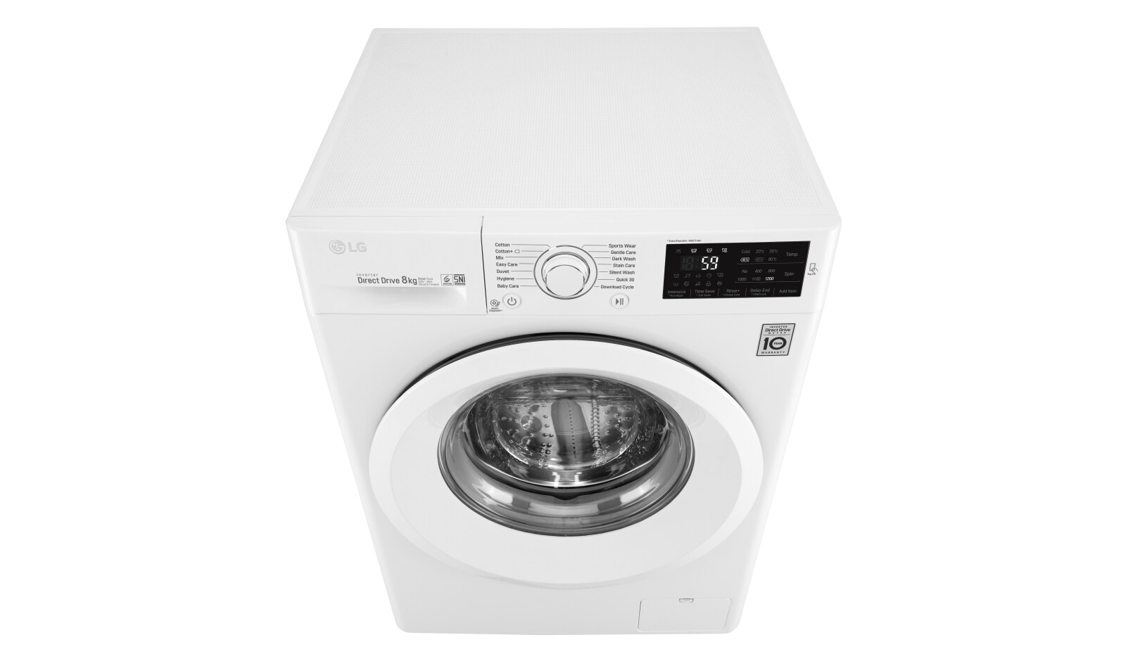LG Mesin Cuci Front Loading, 8kg – SmartThinQ™ dengan WiFi, FC1208N5W