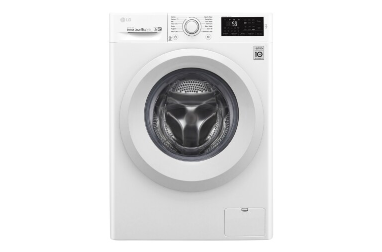 Mesin Cuci Front Loading, 8kg – SmartThinQ™ dengan WiFi FC1208N5W tampak depan