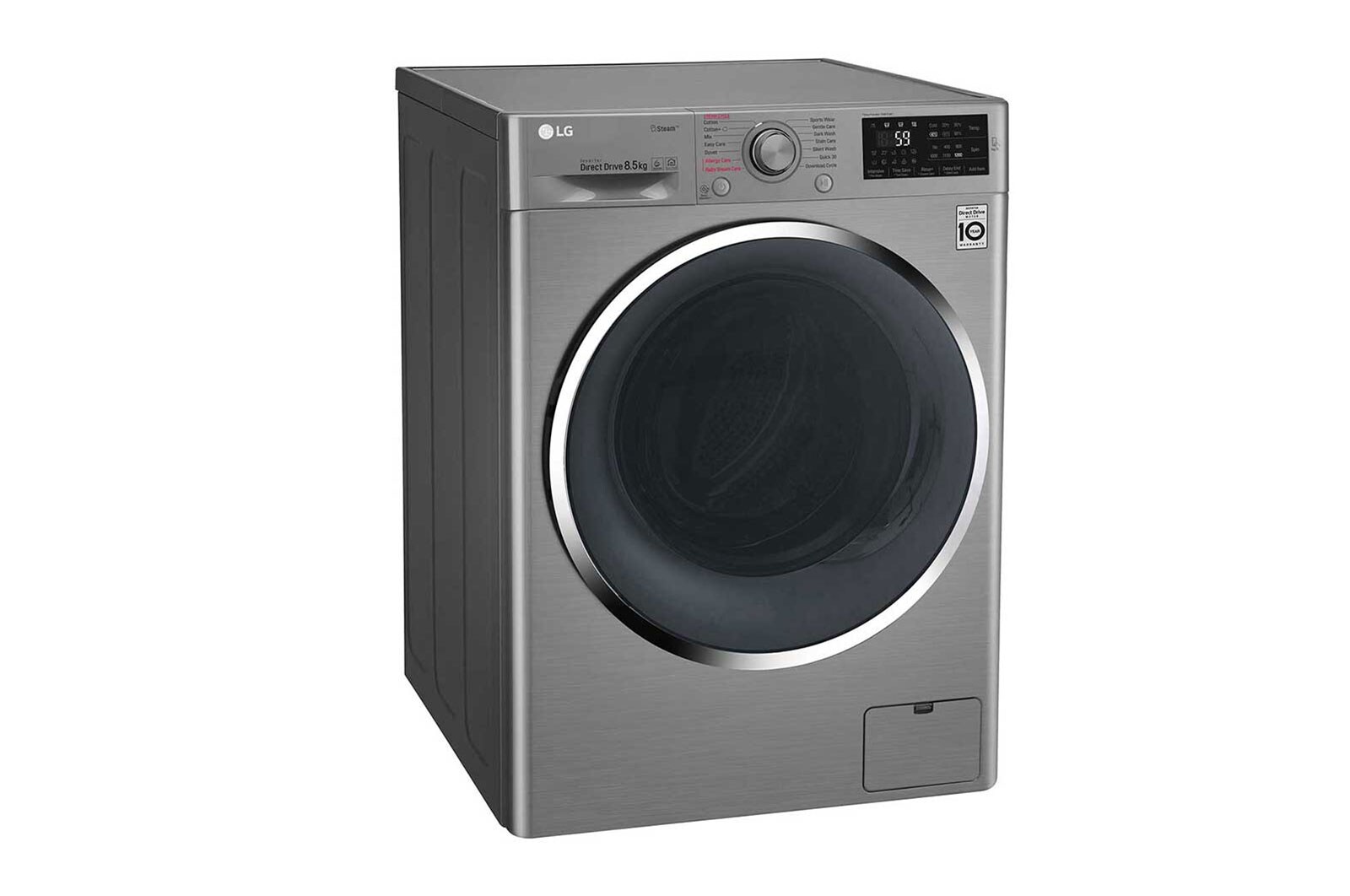 LG Mesin Cuci LG 8.5kg, Front Loading - Hemat Listrik dengan 6Motion DD Motor, FC1285S5V