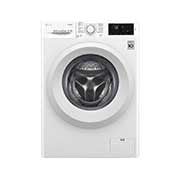 Mesin Cuci LG 8.5kg, Front Loading 6Motion DD dengan Smart Diagnosis™ - Putih FC1285S5W tampak depan