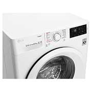 LG Mesin Cuci LG 8.5kg, Front Loading 6Motion DD dengan Smart Diagnosis™ - Putih, FC1285S5W
