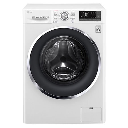 Mesin Cuci LG 9kg Front Loading dengan Steam Putih FC1409S3W