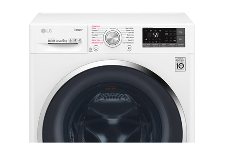 LG Mesin Cuci LG 9kg, Front Loading dengan Steam - Putih, FC1409S3W