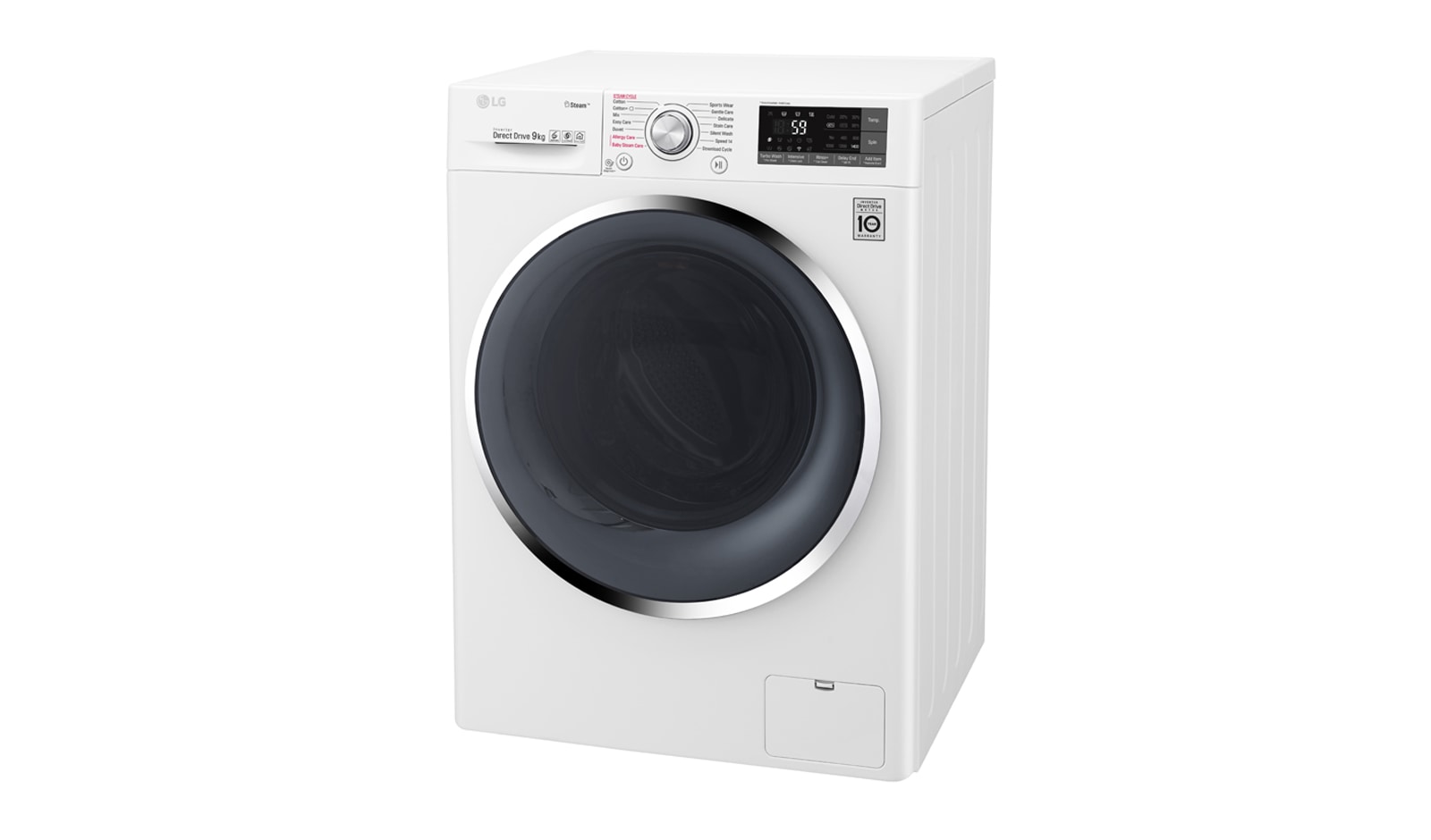 LG Mesin Cuci LG 9kg, Front Loading dengan Steam - Putih, FC1409S3W