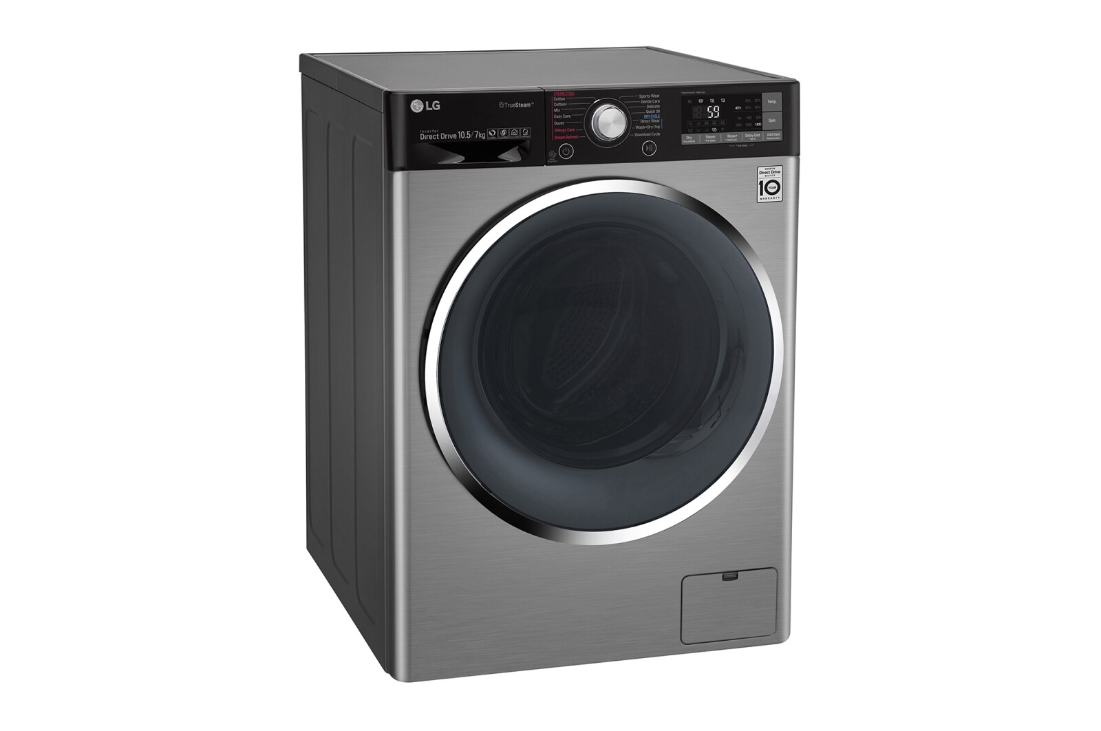 LG Mesin Cuci dan Pengering 10.5kg gross/ 7kg nett dengan Eco Hybrid dan TrueSteam™ - VCM, FC1450H1V