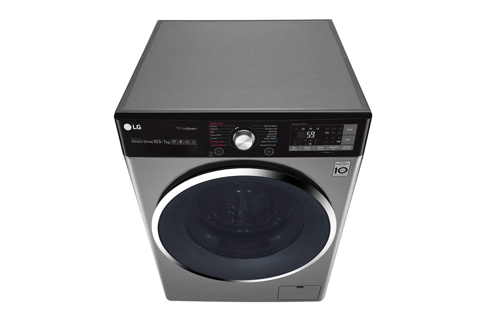 LG Mesin Cuci dan Pengering 10.5kg gross/ 7kg nett dengan Eco Hybrid dan TrueSteam™ - VCM, FC1450H1V