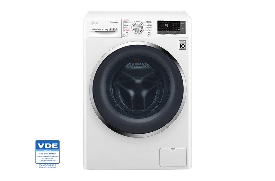 LG Mesin Cuci Front Loading, 10.5kg – SmartThinQ™ dengan WiFi, FC1450S2W