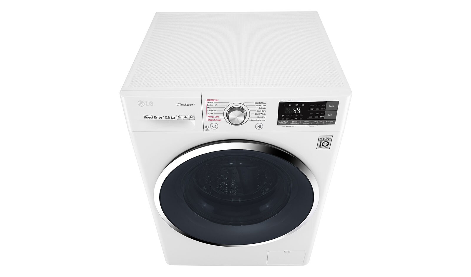 LG Mesin Cuci Front Loading, 10.5kg – SmartThinQ™ dengan WiFi, FC1450S2W