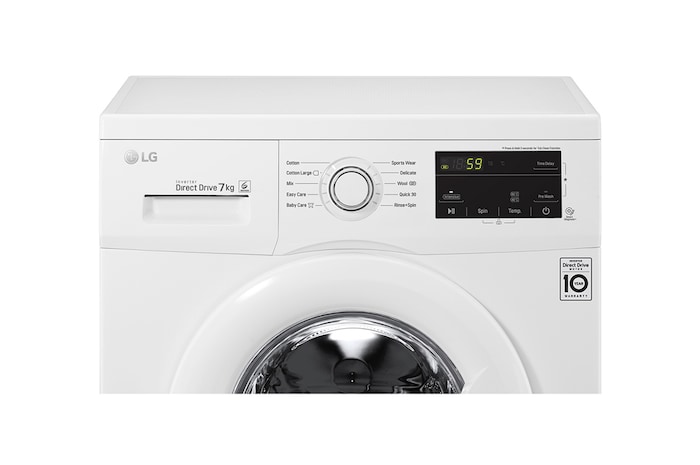 LG 7kg Front Loading Mesin Cuci AI DD™, FM1007N3W