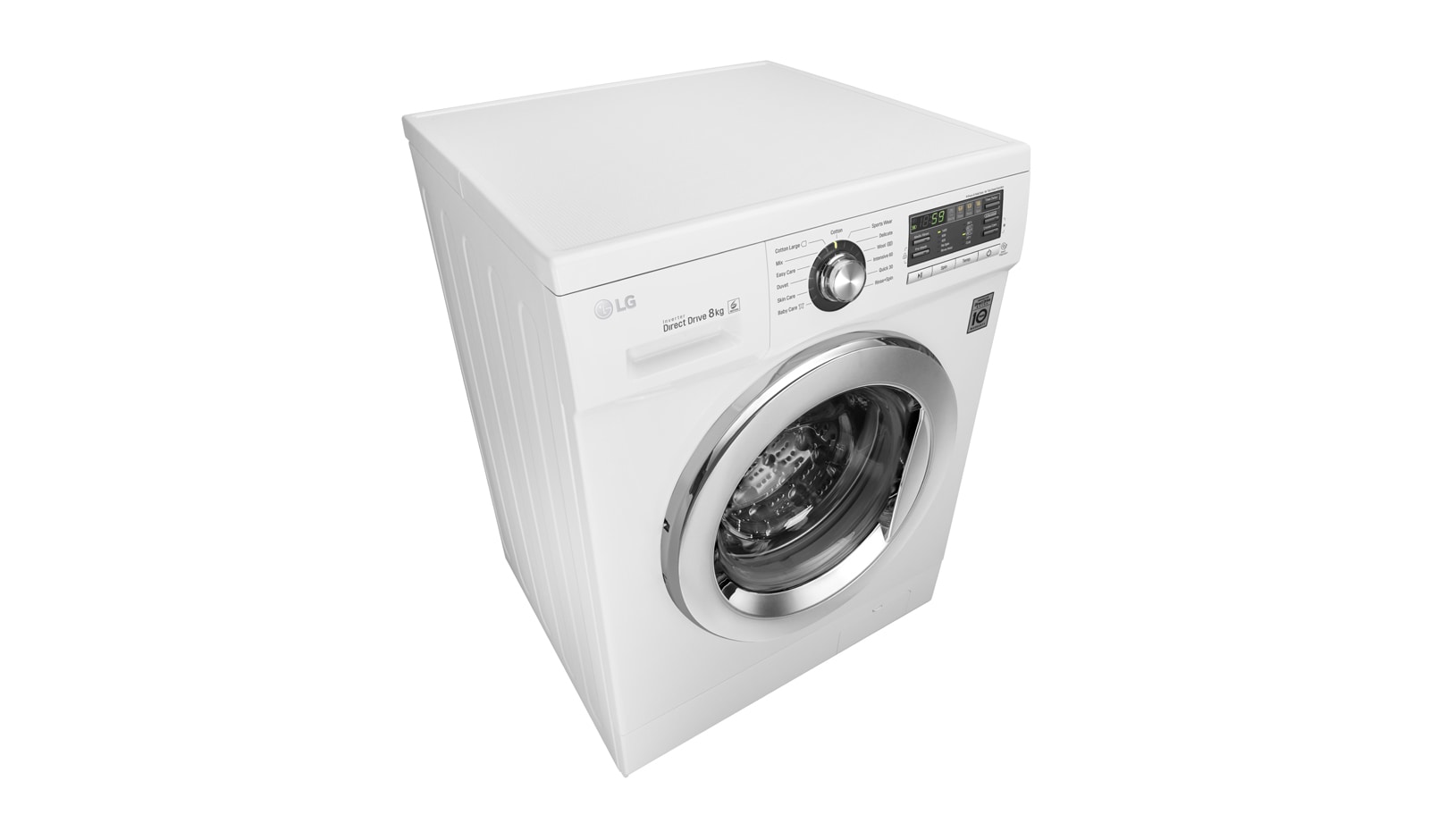LG 8kg, Front Loading - 6Motion DD Motor, FM1281D6