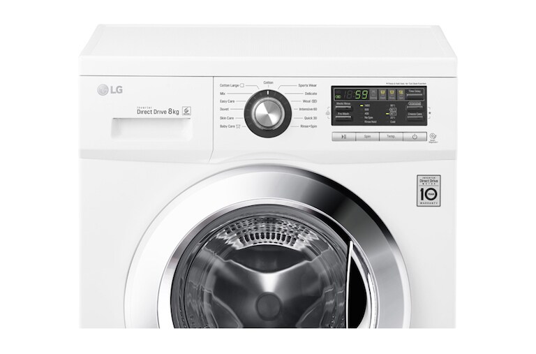 LG 8kg, Front Loading - 6Motion DD Motor, FM1281D6