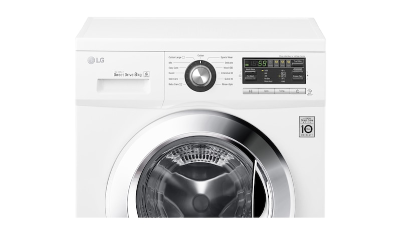 LG 8kg, Front Loading - 6Motion DD Motor, FM1281D6